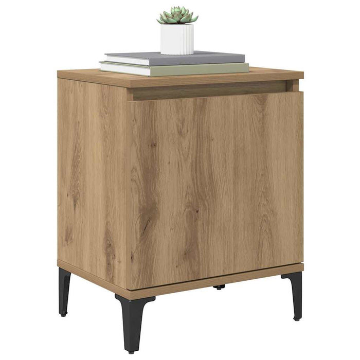 Dulap de noapte Stejar Artizanal 40 x 30 x 50 cm Lemn compozit - WALTI WALTI
