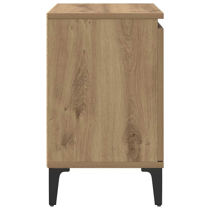 Dulap de noapte Stejar Artizanal 40 x 30 x 50 cm Lemn compozit - WALTI WALTI