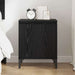 Dulap de noapte Stejar Negru 40 x 30 x 50 cm Lemn compozit - WALTI WALTI