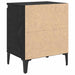 Dulap de noapte Stejar Negru 40 x 30 x 50 cm Lemn compozit - WALTI WALTI