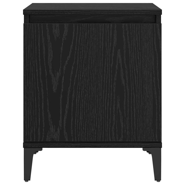 Dulap de noapte Stejar Negru 40 x 30 x 50 cm Lemn compozit - WALTI WALTI