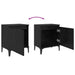 Dulap de noapte Stejar Negru 40 x 30 x 50 cm Lemn compozit - WALTI WALTI