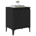 Dulap de noapte Stejar Negru 40 x 30 x 50 cm Lemn compozit - WALTI WALTI