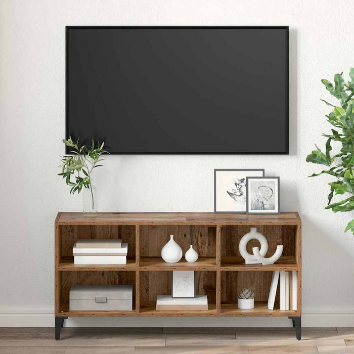 Set comodă TV Pe perete Maro 103,5 x 30 x 50 cm Lemn prelucrat - WALTI WALTI