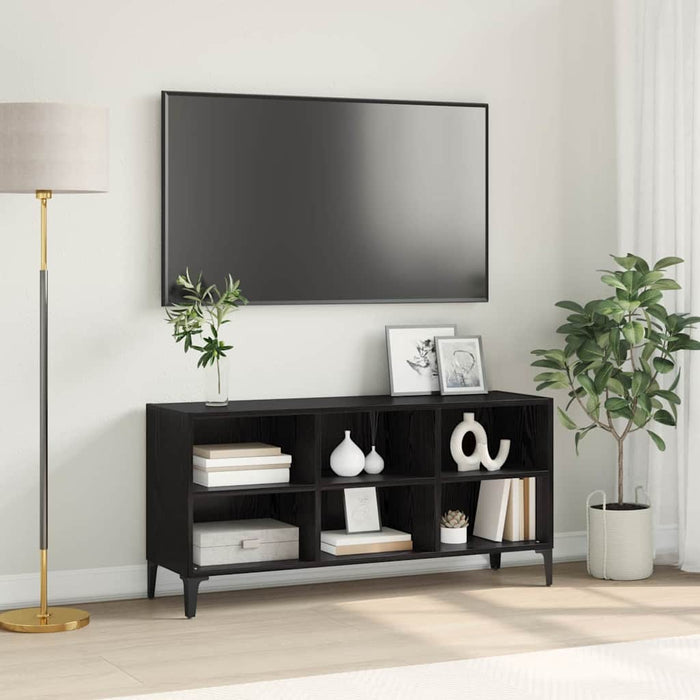 Set comodă TV Pe perete Negru 103,5 x 30 x 50 cm Lemn prelucrat - WALTI WALTI