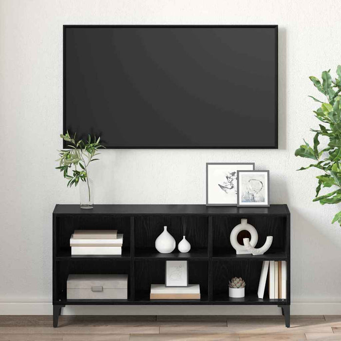 Set comodă TV Pe perete Negru 103,5 x 30 x 50 cm Lemn prelucrat - WALTI WALTI