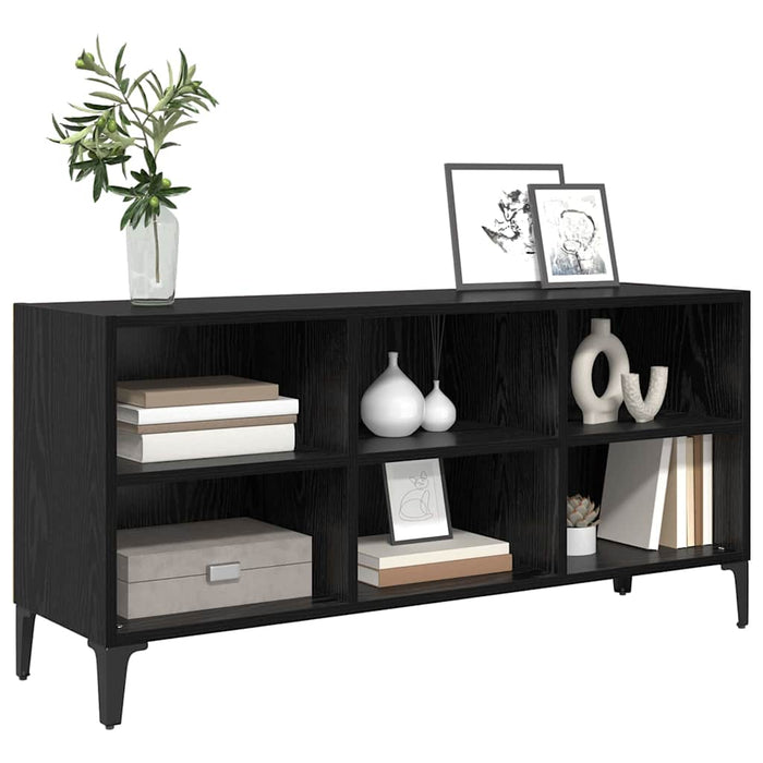 Set comodă TV Pe perete Negru 103,5 x 30 x 50 cm Lemn prelucrat - WALTI WALTI