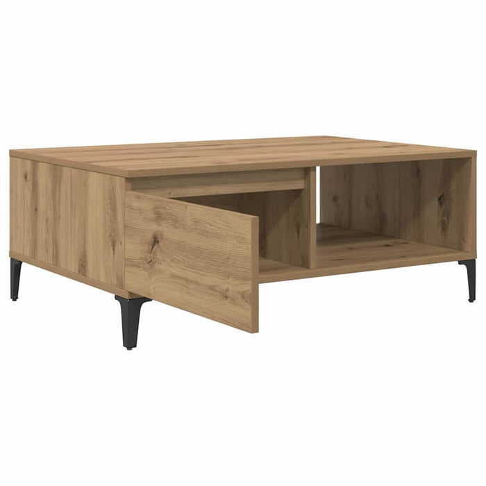 Masă de cafea stejar artizanal 90 x 60 x 35 cm Lemn compozit - WALTI WALTI