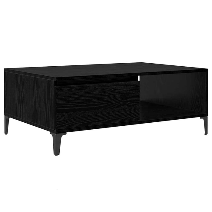 Masă de cafea Stejar negru 90 x 60 x 35 cm Lemn compozit - WALTI WALTI