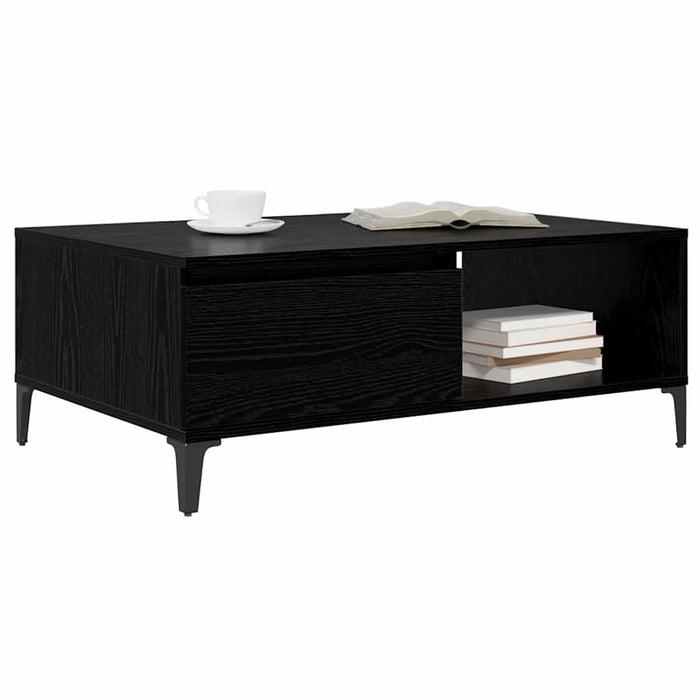 Masă de cafea Stejar negru 90 x 60 x 35 cm Lemn compozit - WALTI WALTI