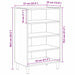 Bufet Stejar Artizanal 57 x 35 x 89.5 cm Lemn compozit - WALTI WALTI