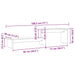 Cabinet TV stejar artizanal 180 x 30 x 43 cm Lemn compozit - WALTI WALTI
