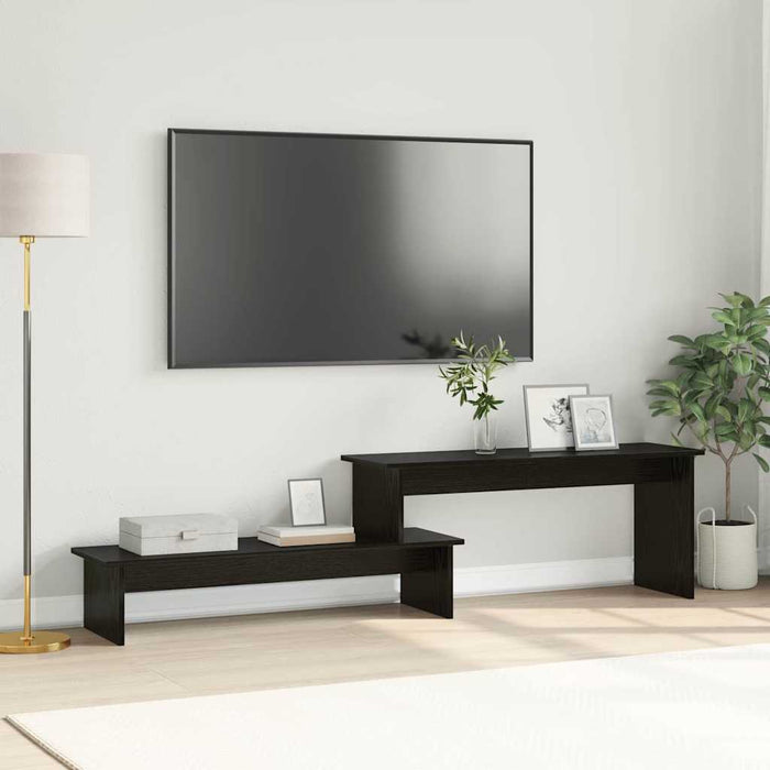 Cabinet TV Stejar negru 180 x 30 x 43 cm Lemn compozit - WALTI WALTI