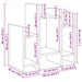 Dulap lateral Lemn vechi 60 x 26 x 60 cm Lemn compozit - WALTI WALTI