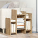 Dulap lateral stejar artizanal 60 x 26 x 60 cm Lemn compozit - WALTI WALTI