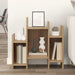 Dulap lateral stejar artizanal 60 x 26 x 60 cm Lemn compozit - WALTI WALTI