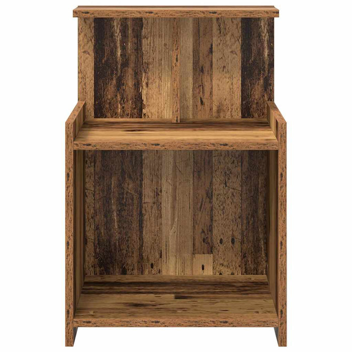 Dulap de noapte Lemn vechi 40 x 35 x 60 cm Lemn compozit - WALTI WALTI