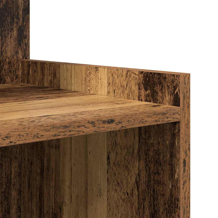 Dulap de noapte 2 pcs Lemn vechi 40 x 35 x 60 cm Lemn compozit - WALTI WALTI