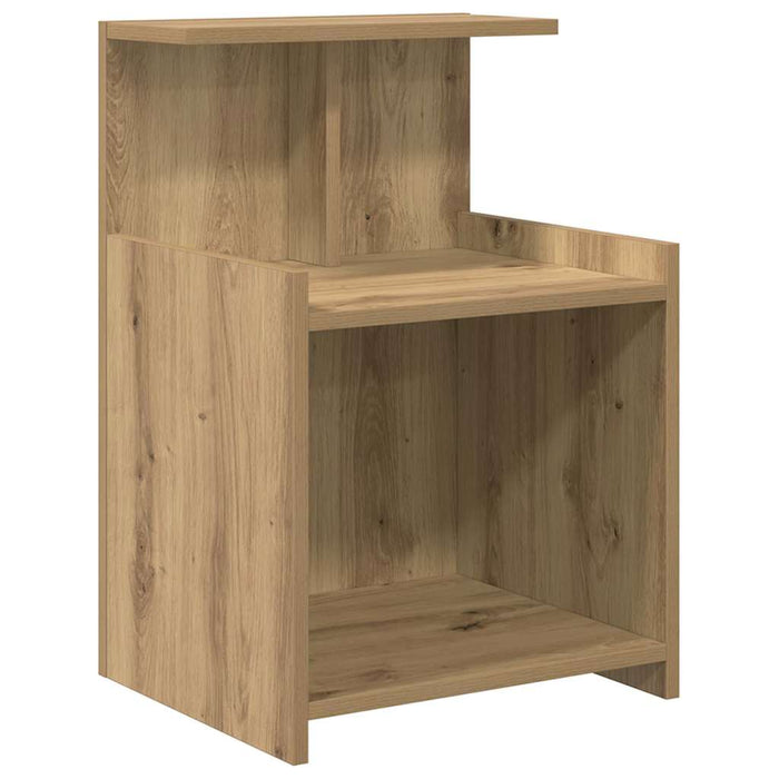 Dulap de noapte Stejar Artizanal 40 x 35 x 60 cm Lemn compozit - WALTI WALTI