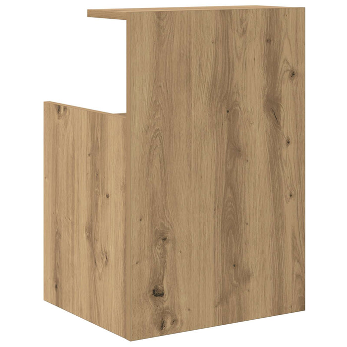Dulap de noapte Stejar Artizanal 40 x 35 x 60 cm Lemn compozit - WALTI WALTI