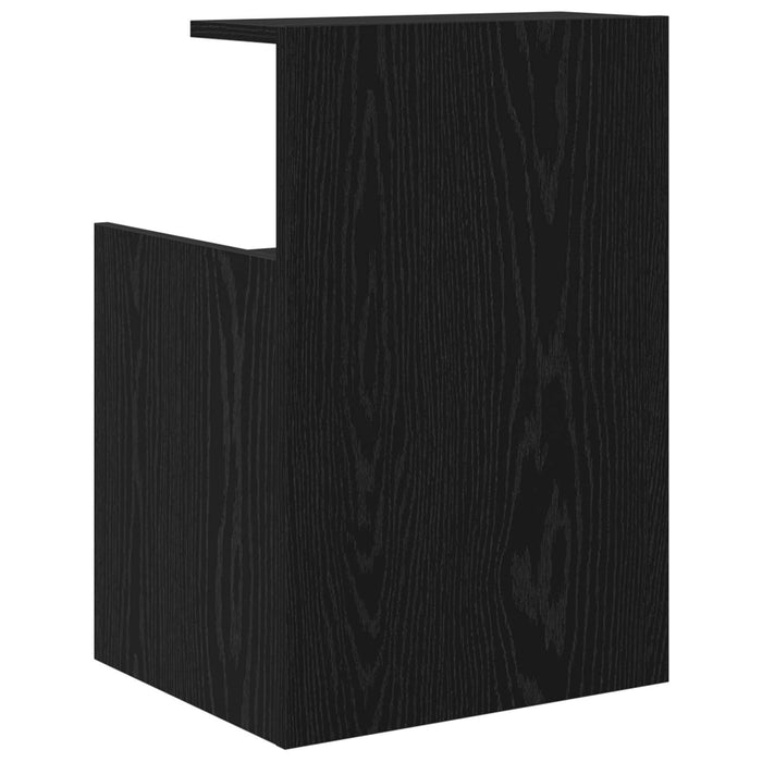 Dulap de noapte Stejar Negru 40 x 35 x 60 cm Lemn compozit - WALTI WALTI