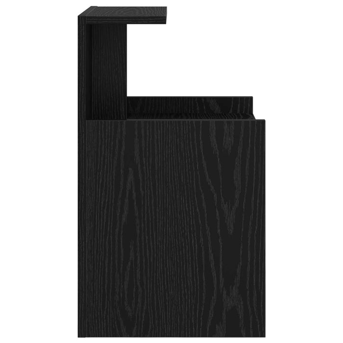 Dulap de noapte Stejar Negru 40 x 35 x 60 cm Lemn compozit - WALTI WALTI