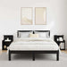 Dulap de noapte 2 pcs Stejar Negru 40 x 35 x 60 cm - WALTI WALTI