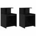 Dulap de noapte 2 pcs Stejar Negru 40 x 35 x 60 cm - WALTI WALTI
