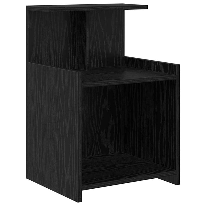 Dulap de noapte 2 pcs Stejar Negru 40 x 35 x 60 cm - WALTI WALTI