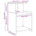 Dulap de noapte 2 pcs Stejar Negru 40 x 35 x 60 cm - WALTI WALTI