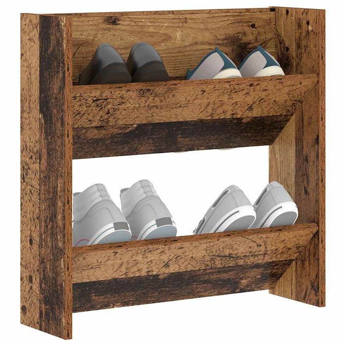 Dulap pentru pantofi Lemn vechi 60 x 18 x 60 cm Lemn compozit - WALTI WALTI
