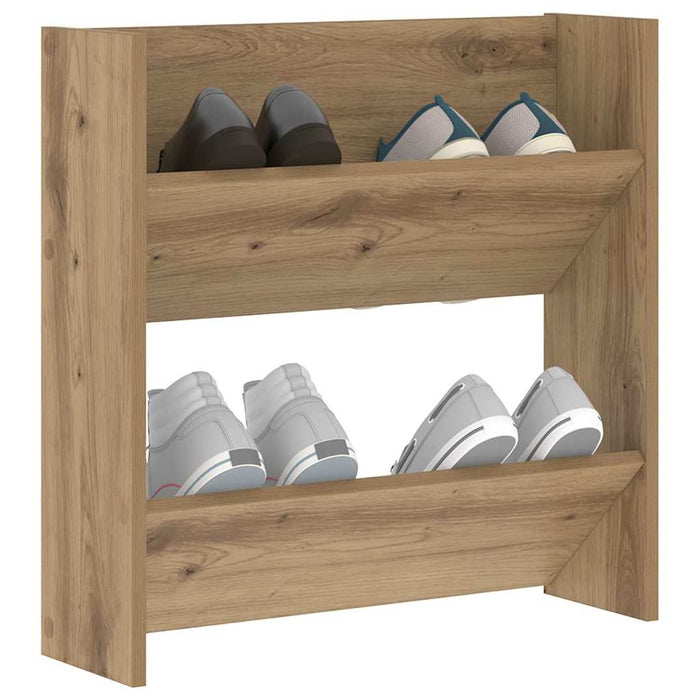Dulap pentru pantofi cu raft Stejar Artizanal 60 x 18 x 60 cm - WALTI WALTI
