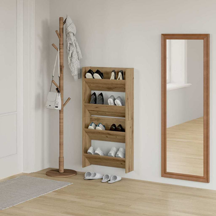 Dulap pentru pantofi 2 pcs Stejar Artizanal 60 x 18 x 60 cm - WALTI WALTI