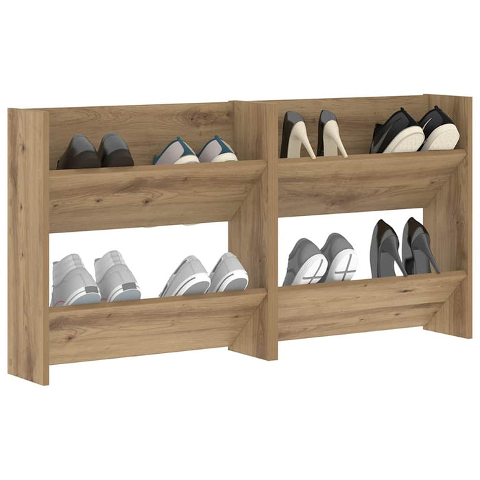 Dulap pentru pantofi 2 pcs Stejar Artizanal 60 x 18 x 60 cm - WALTI WALTI