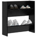 Dulap pentru pantofi Stejar Negru 60 x 18 x 60 cm Lemn compozit - WALTI WALTI