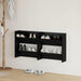 Dulap pentru pantofi cu raft 2 pcs Stejar Negru 60 x 18 x 60 cm - WALTI WALTI