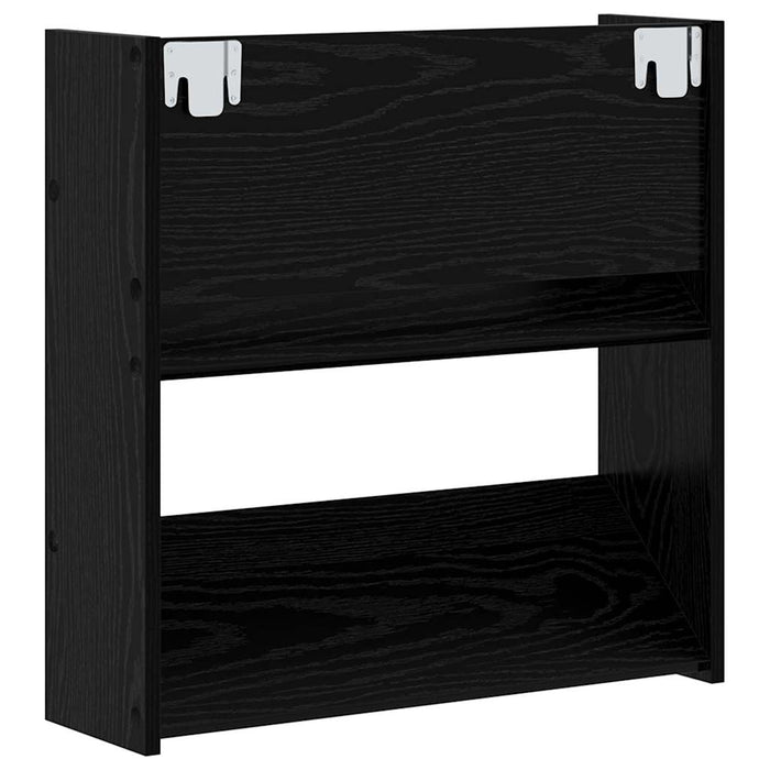 Dulap pentru pantofi cu raft 2 pcs Stejar Negru 60 x 18 x 60 cm - WALTI WALTI