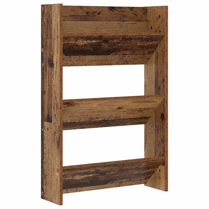 Dulap pentru pantofi cu raft 2 pcs Lemn vechi 60 x 18 x 90 cm - WALTI WALTI