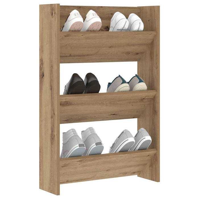 Dulap pentru pantofi cu raft Stejar Artizanal 60 x 18 x 90 cm - WALTI WALTI