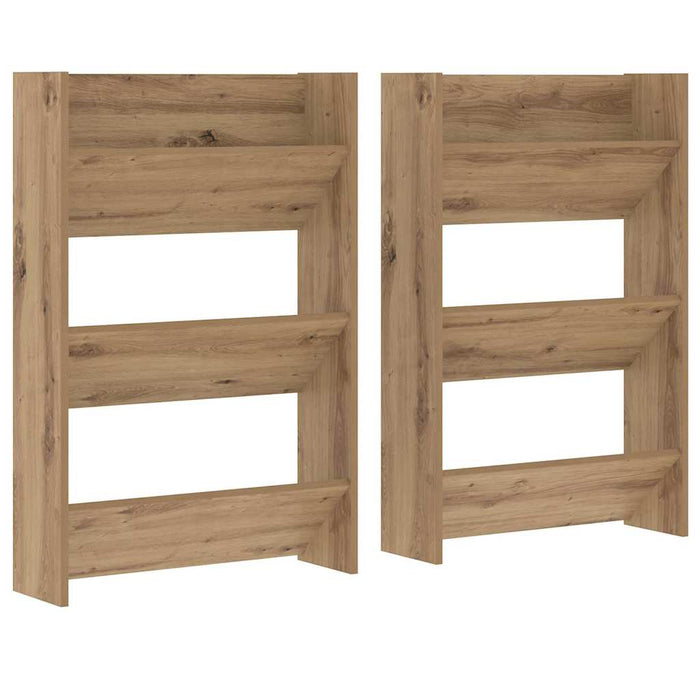 Dulap pentru pantofi 2 pcs Stejar Artizanal 60 x 18 x 90 cm - WALTI WALTI