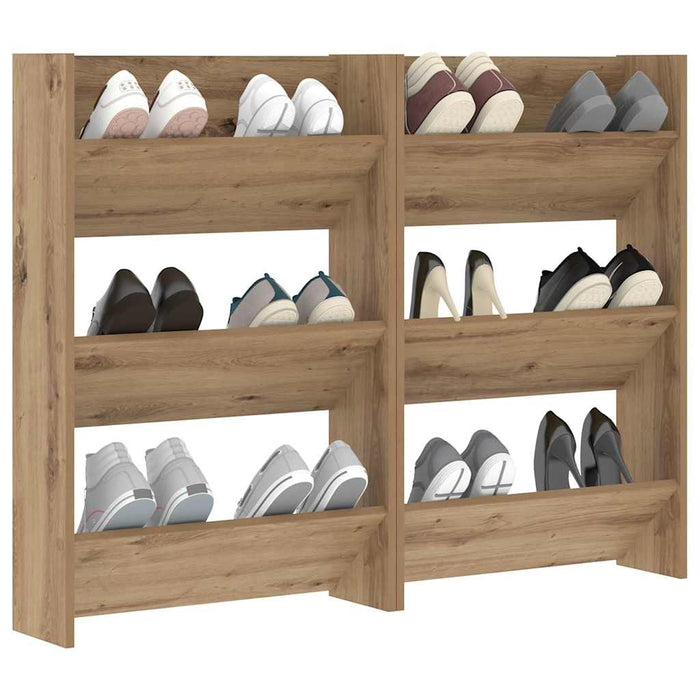 Dulap pentru pantofi 2 pcs Stejar Artizanal 60 x 18 x 90 cm - WALTI WALTI
