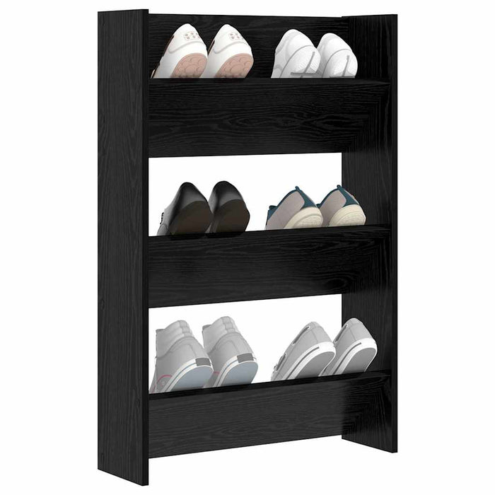 Dulap pentru pantofi Stejar Negru 60 x 18 x 90 cm Lemn compozit - WALTI WALTI