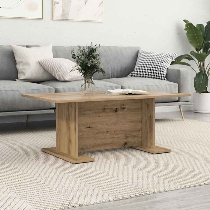 Masă de cafea stejar artizanal 103.5 x 60 x 40 cm Lemn compozit - WALTI WALTI