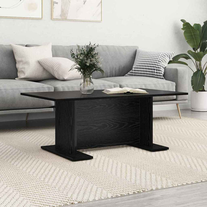 Masă de cafea Stejar negru 103.5 x 60 x 40 cm Lemn compozit - WALTI WALTI