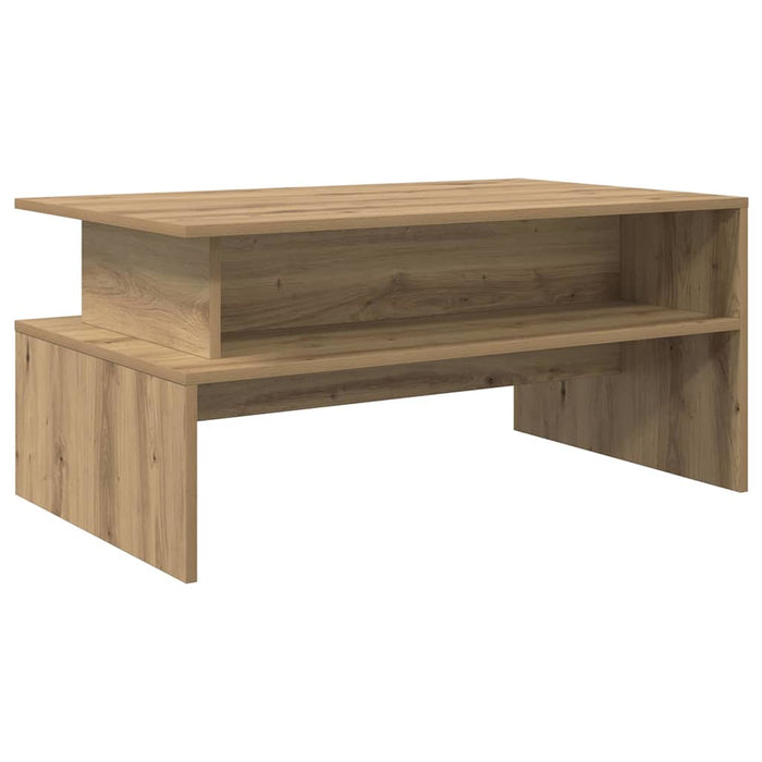 Masă de cafea stejar artizanal 90 x 55 x 42.5 cm Lemn compozit - WALTI WALTI