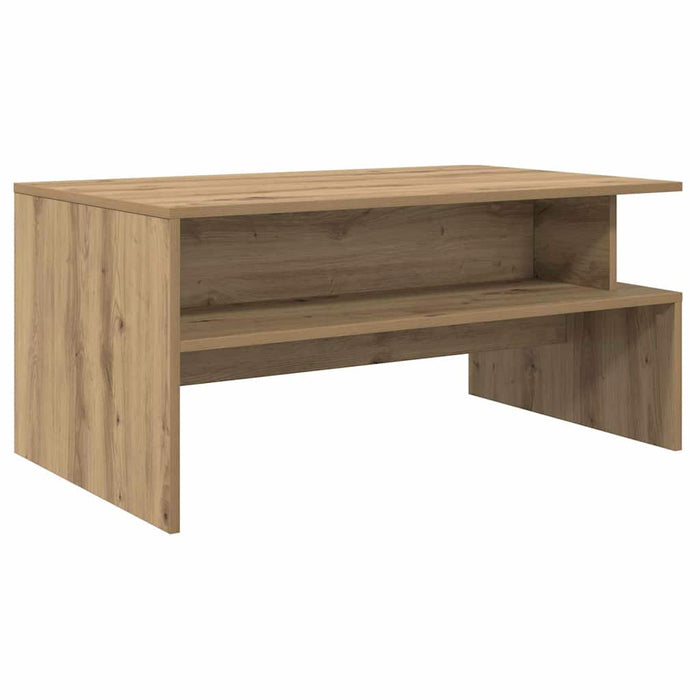 Masă de cafea stejar artizanal 90 x 55 x 42.5 cm Lemn compozit - WALTI WALTI