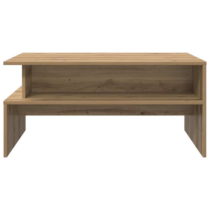 Masă de cafea stejar artizanal 90 x 55 x 42.5 cm Lemn compozit - WALTI WALTI