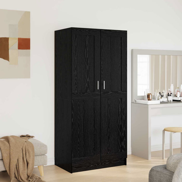 Dulap cu raft Stejar Negru 82,5 x 51,5 x 180 cm Lemn compozit - WALTI WALTI