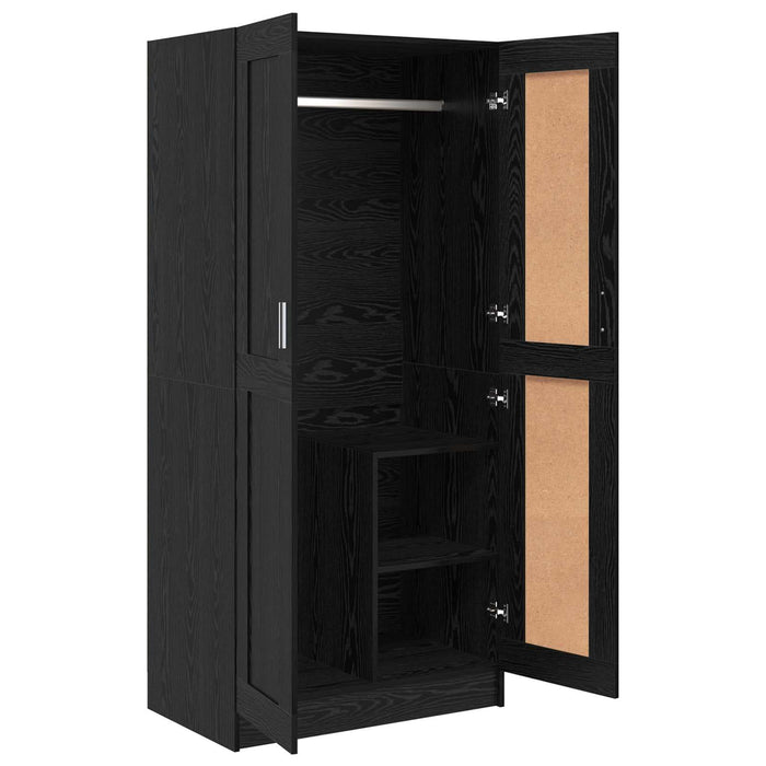 Dulap cu raft Stejar Negru 82,5 x 51,5 x 180 cm Lemn compozit - WALTI WALTI