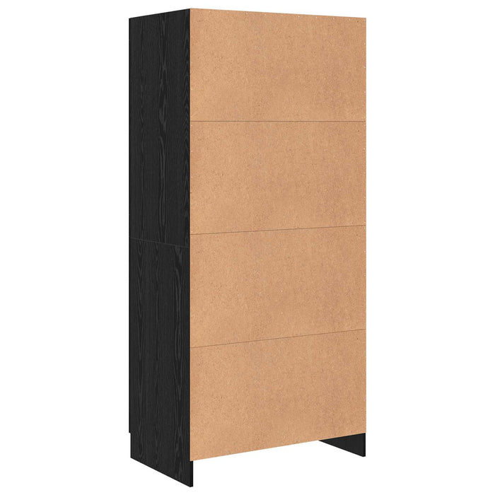 Dulap cu raft Stejar Negru 82,5 x 51,5 x 180 cm Lemn compozit - WALTI WALTI